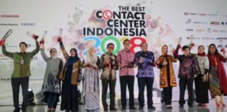 Para peraih penghargaan The Best Contact Center Indonesia (TBCCI) 2018
