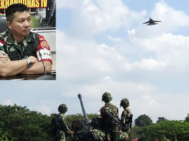 Latihan di Arhanud II Makassar (inzet : Pangkosekhanudnas IV Marsekal Pertama TNI, Jorry S. Koloay S.IP. M.Tr (Han)