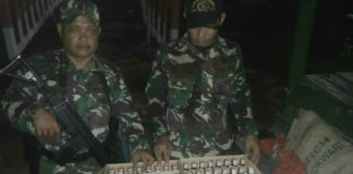 Miras yang disita dari warga saat sweeping di Wembi Keerom