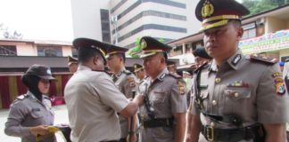 Sertijab lima pejabat setingkat Kasat di Polres Jayapura Kota