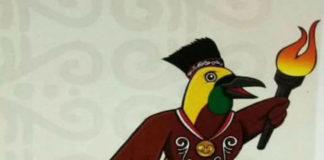 Caption: Maskot PON XX Tahun 2020. Foto: Ist