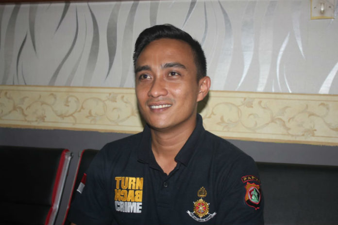 Kasat Reskrim Polres Jayapura Iptu Oscar F Caption : Kasat Reskrim Polres Jayapura Iptu Oscar F. Rahadian, S.IK