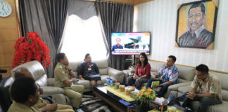 Caption : Tim Riset Perbatasan dari Universitas Indonesia saat melakukan audiensi dengan Pemerintah Kota Jayapura.
