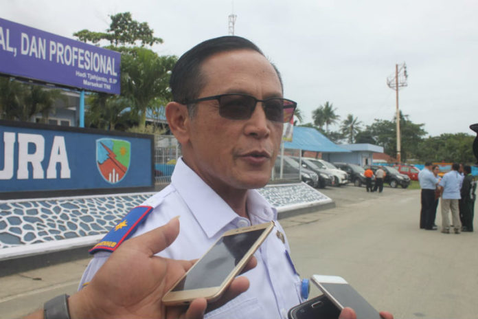 Caption : Kepala Bandara Sentani, Antonius Widyo Praptono. Jum'at (5/10/208) sore. Foto : Tinus Yigibalom/PapuaSatu.com Caption : Kepala Bandara Sentani, Antonius Widyo Praptono. Jum'at (5/10/208) sore. Foto : Tinus Yigibalom/PapuaSatu.com