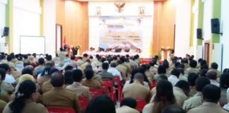 Caption : Monitoring Meja Program dan Kegiatan Pembangunan Triwulan III Tahun 2018