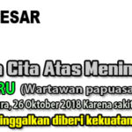 papuasatu ucapan duka