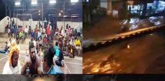Caption : Terlihat dalam foto beberapa tempat banjir dan dua orang dikabarkan meninggal dunia akibat banjir serta sejumlah warga mengungsi ke daerah tinggi