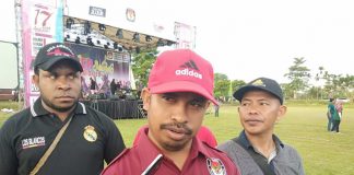Caption : Ketua KPU Kabupaten Keerom Kornelis Watkaat. Foto : Ayu Vhino/PapuaSatu.com