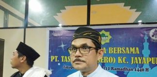 Kepala Cabang PT TASPEN (Persero) cabang Jayapura, Oktrizal AZ