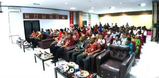 Caption : Suasana Halal Bihalal Kemenkumham Papua, Kamis (27/6/2019) di Lantai 2 Aula Kanwil Kemenkum HAM Papua Jayapura.
