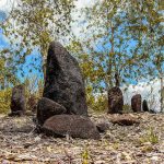 Caption : Batu tegak (menhir) pada sektor enam (puncak) bukit Tutari Foto: Istimewah