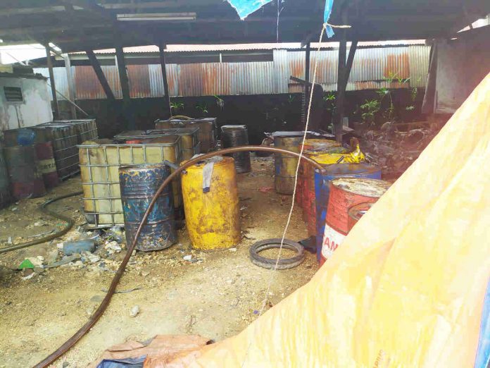 Caption : Barang bukti 3,5 Ton saat diamankan tim gabungan Reskrim Polresta Jayapura Kota dan Polsek Jaypauta Selatan, Minggu (12/01/2020).