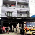 Eksekusi pengosongan ruko tiga lantai milik H. Muksin Arsal, di Jalan Raya Sentani-Kemiri-Sentani, Distrik Sentani, Rabu (11/3/2020)