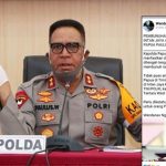 Kapolda Papua, Irjen Pol. Drs. Paulus Waterpauw saat menggelar pers release, Selasa (2/6/20). (inzet : postingan akun wendanax nggembu di facebooke)