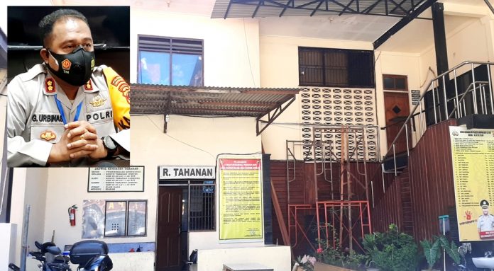 Rumah Tahanan Polresta Jayapura Kota (inset : Kapolresta Jayapura Kota, AKBP Gustaf R. Urbinas) Rumah Tahanan Polresta Jayapura Kota (inset : Kapolresta Jayapura Kota, AKBP Gustaf R. Urbinas)
