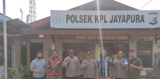 Caption : Pelaku pencurian di KSOP Jayapura 12 April tahun 2022 lalu berhasil diamankan oleh Anggota Polek KPL Jayapura.
