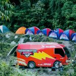 Peserta holicamp Papua saat berkemah di Kampung Mosso, Kabupaten Jayapura