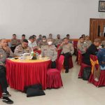 Caption : Para pejabat utama polda papua saat menghadiri refleksi semester I Tahun 2022 di Aula Rastra Sama Polda Papua, Kamis (30/06/2022)