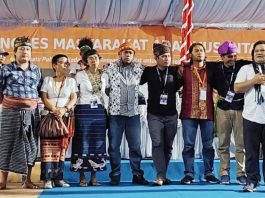 Pemilihan Pengurus Aliansi Masyarakat Adat Nusantara (AMAN) pada KMAN VI 2022 di Stadion Barnabas Youwe (SBY) Sentani