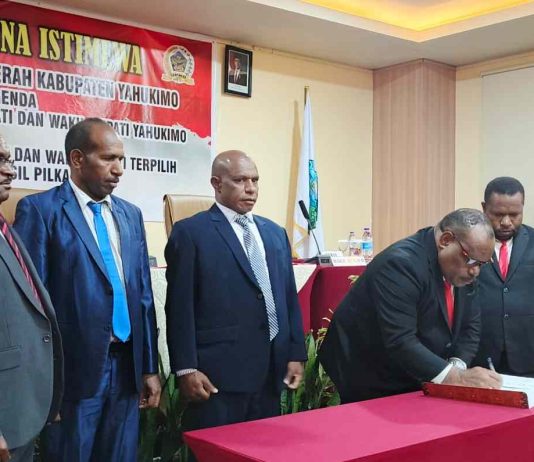 DPRK Yahukimo Tetapkan Bupati-Wakil Bupati Yahukimo 2025-2030
