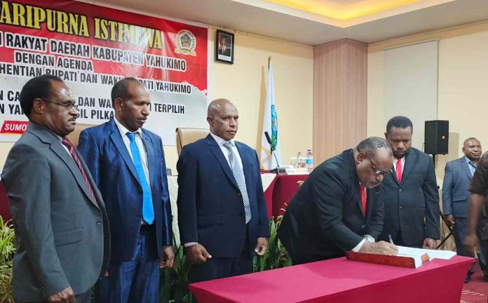 DPRK Yahukimo Tetapkan Bupati-Wakil Bupati Yahukimo 2025-2030