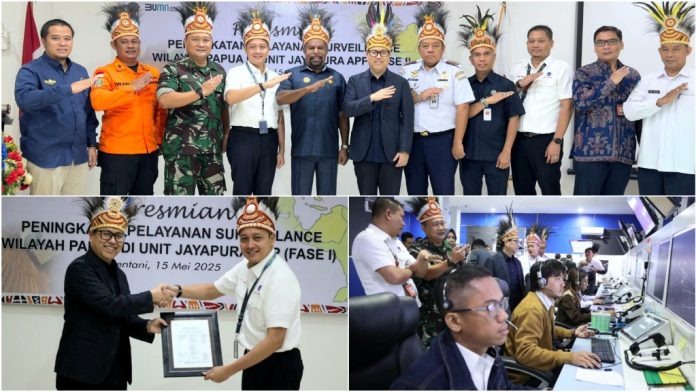 Peluncuran layanan berbasis survaillance di Kantor AirNav Indonesia Cabang Sentani, Kamis (15/5/25) Peluncuran layanan berbasis survaillance di Kantor AirNav Indonesia Cabang Sentani, Kamis (15/5/25)