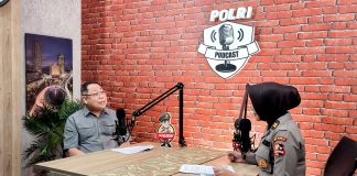 Kaops Damai Cartenz Brigjen. Pol. Dr. Faizal Ramadhani, S.Sos., S.I.K., M.H. saat Podcast bersama Polri TV di Divhumas Polri, Kamis (17/7/2025)