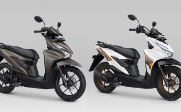 New Honda BeAT Series dengan warna dan striping terbaru yang tampil makin mewah