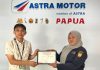Konsisten Donor Darah, Astra Motor Papua Dapat Penghargaan PMI Jayapura