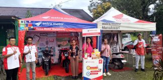 Roadshow Astra Motor Manokwari di Pasar Pagi SP4 Prafi