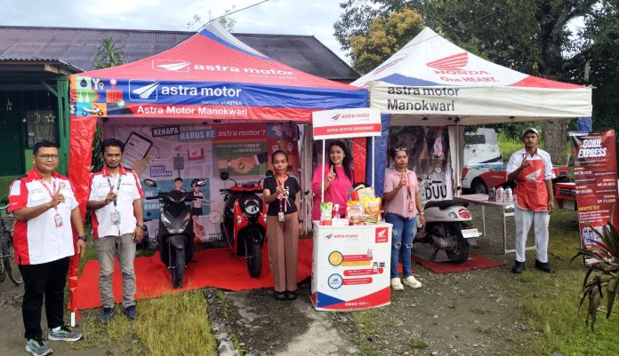 Roadshow Astra Motor Manokwari di Pasar Pagi SP4 Prafi
