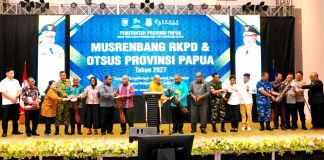 Pembukaan Musrenbangda Provinsi Papua di Hotel Suni Abepura, Kamis (30/4/26)