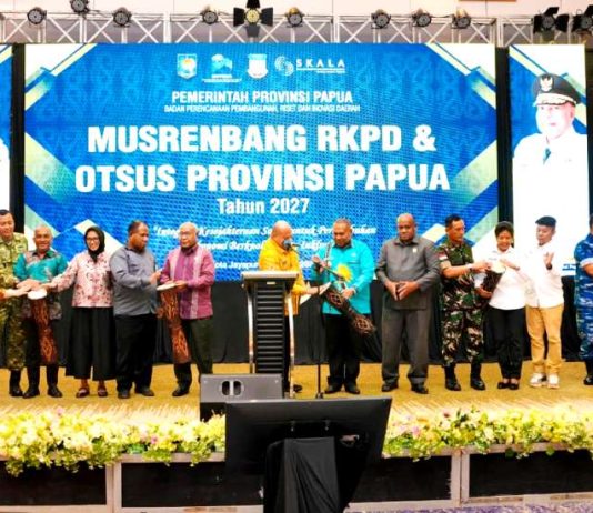 Pembukaan Musrenbangda Provinsi Papua di Hotel Suni Abepura, Kamis (30/4/26)