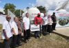 Peresmian Community Gateway yang didirikan PT Telkom (Persero) Tbk di Stasiun Bumi Sedang Wamena, Kabupaten Jayawijaya, Papua Pegunungan, Jumat (8/5)