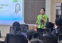 Direktur Utama RSUP Jayapura, Dr. dr. Petronela M. Risamasu, M.Ked, Trop., dalam kegiatan media gathering bersama insan pers di RSUP Jayapura, Abepura, Kota Jayapura, Jumat (29/5/2026)