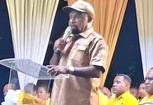 Hadiri Pelantikan Pengurus DPD Golkar Kabupaten Jayapura, Yunus Wonda Ajak Kolaborasi