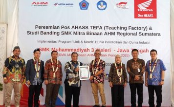 Resmikan Pos AHASS TEFA, AHM Jembatani Siswa Masuki Dunia Industri
