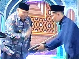 Wakil Gubernur Papua saat menutup MTQ ke-31 Tingkat Provinsi Papua di Sentani, Sabtu (18/7/26)