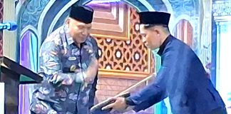 Wakil Gubernur Papua saat menutup MTQ ke-31 Tingkat Provinsi Papua di Sentani, Sabtu (18/7/26)