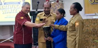 Pembukaan Sertifikasi Tenaga Kerja Bidang Pariwisata khusus Pramu Saji (Waiters) di Hotel Jasmine, Kota Jayapura, Senin (27/7/2026)