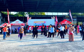 Honda Hadir Dalam Senam Pagi Bersama di Lapangan Hanggar