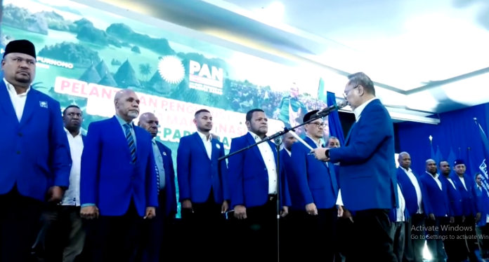 Pelantikan enam Ketua DPW PAN dan Ketua DPD PAN se-Papua Raya oleh Ketua Umum DPP PAN, Zulkifli Hasan