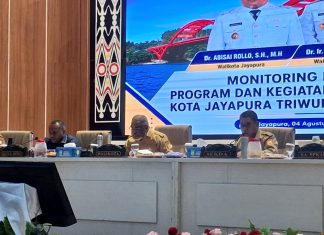 Monitoring Meja, Wali Kota Jayapura Beri Penekanan ke OPD yang Capainnya Dibawah 50 Persen