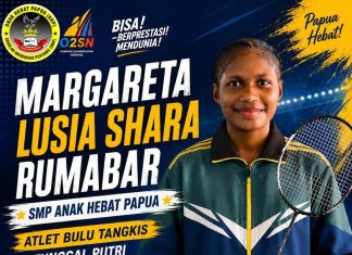 Siswi SMP Anak Hebat Papua Wakili Papua di O2SN Tingkat Nasional