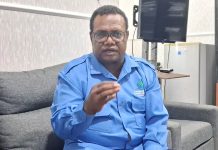 Direktur Umum PT AMJ Robongholo Nanwani (Perseroda), Syors Hendrik Ondi, SE