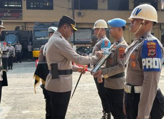 Briptu DBR Resmi di-PTDH, Kapolresta : Ini Menjadi Momentum Evaluasi